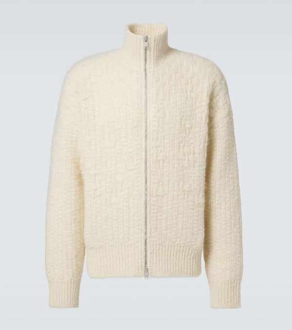 Jil Sander Mohair and alpaca-blend zip-up sweater | LYBSTORE