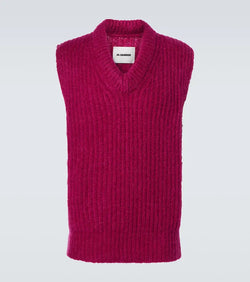 Jil Sander Mohair and wool sweater vest