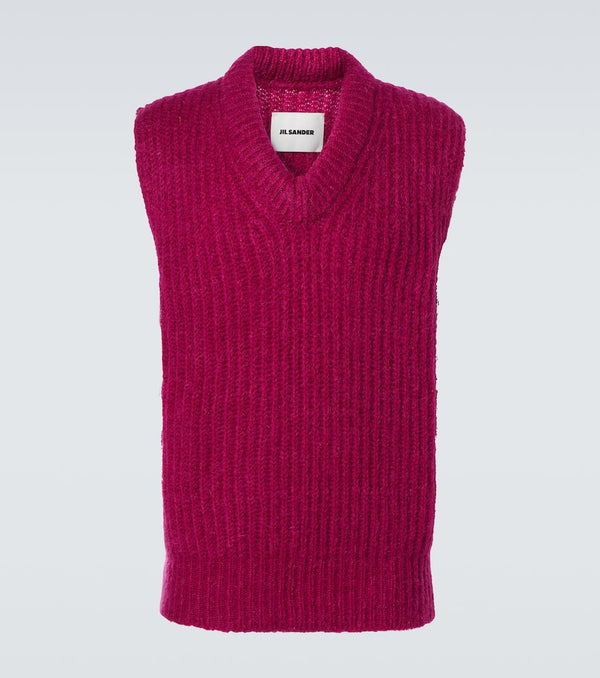 Jil Sander Mohair and wool sweater vest