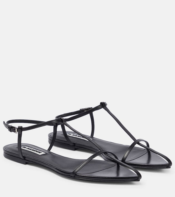 Jil Sander Nappa platform sandals