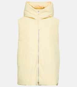 Jil Sander Oversized hooded down vest | LYBSTORE