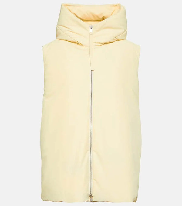 Jil Sander Oversized hooded down vest | LYBSTORE