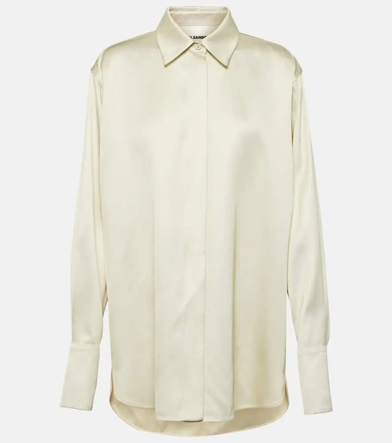 Jil Sander Oversized satin shirt