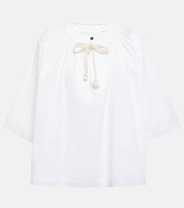 Jil Sander Pleated cotton top