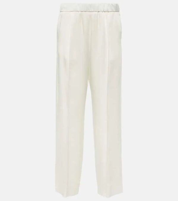 Jil Sander Satin straight pants | LYBSTORE