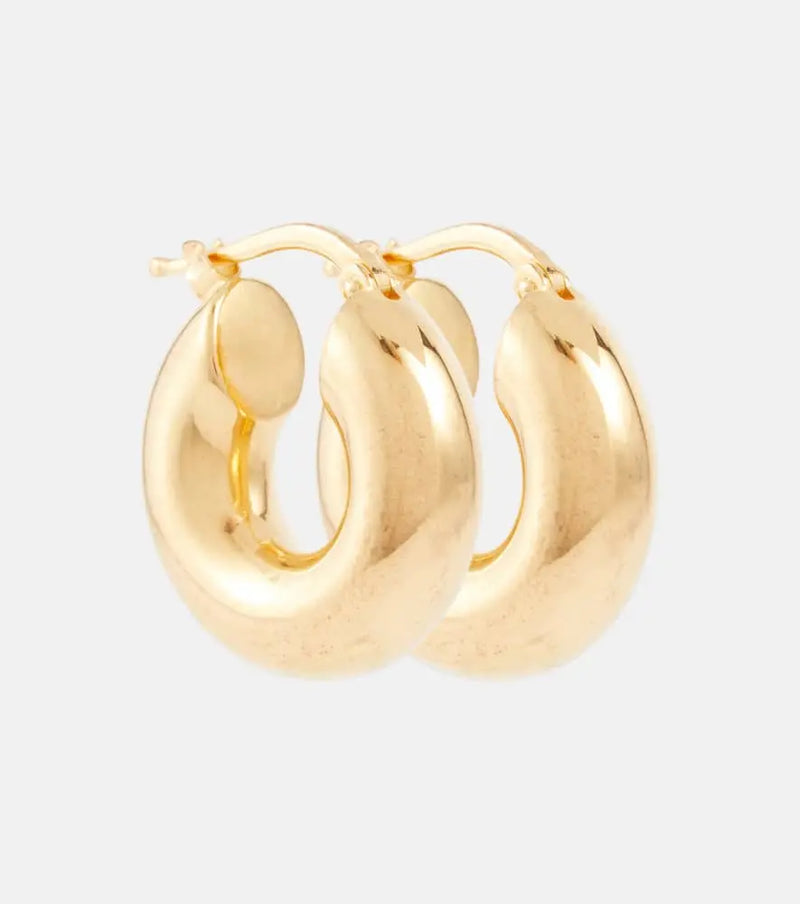 Jil Sander Silver hoop earrings | LYBSTORE