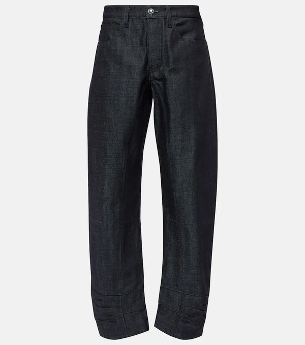 Jil Sander Tapered cropped mid-rise jeans | LYBSTORE