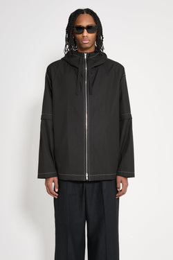 Jil Sander Zip Off Sleeves Jacket Black