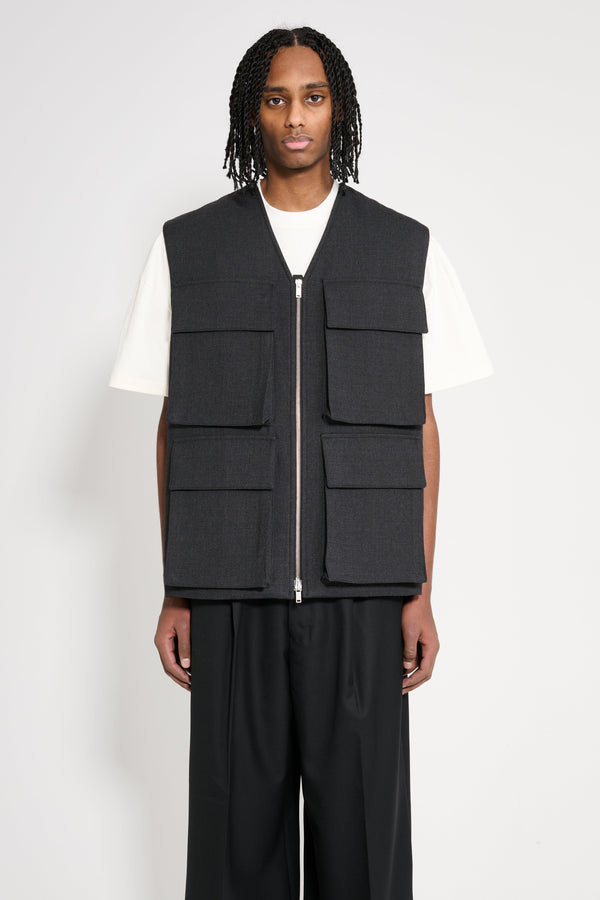 Jil Sander Padded Utility Vest