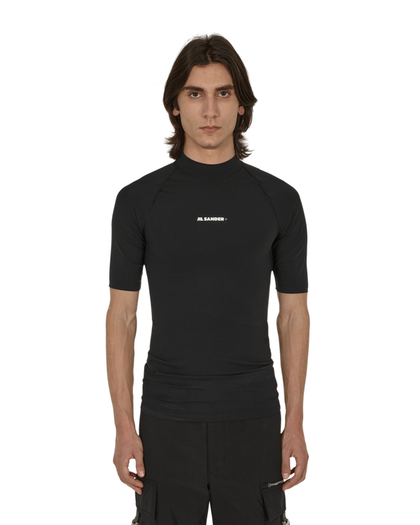 Jil Sander Logo Rash Guard Black