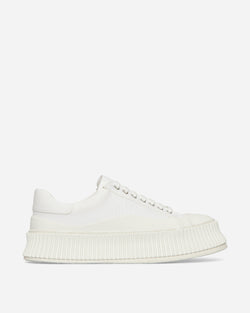 Jil Sander Canvas Oxford Sneakers White