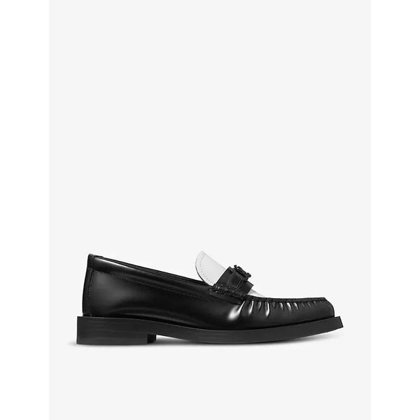 Jimmy Choo Addie logo-plaque leather loafers