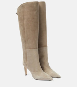 Jimmy Choo Alizze 85 suede knee-high boots | LYBSTORE