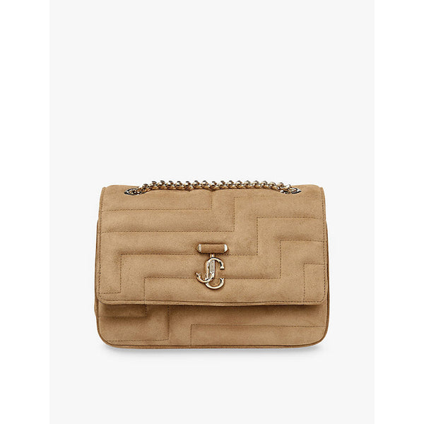 Jimmy Choo Avenue Soft suede shoulder bag | LYBSTORE