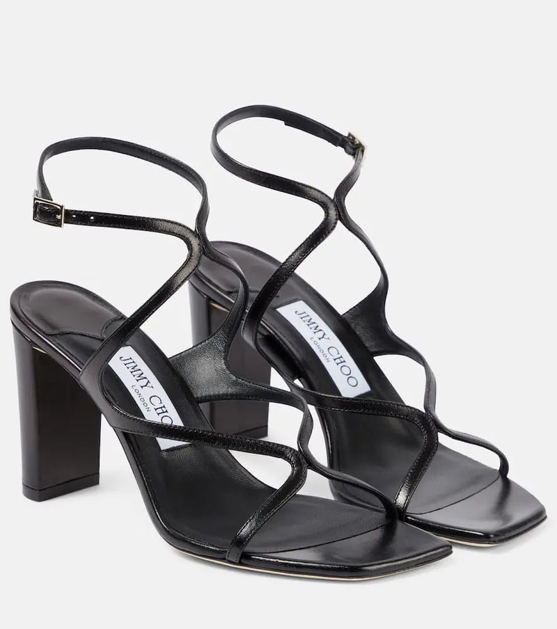 Jimmy Choo Azie 85 leather sandals | LYBSTORE