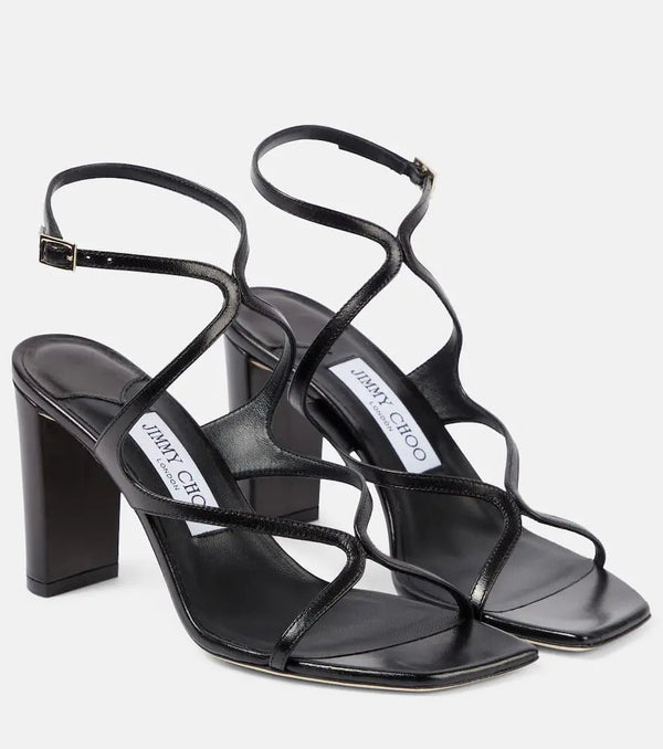 Jimmy Choo Azie 85 leather sandals | LYBSTORE