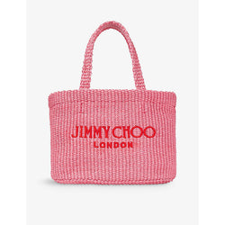 Jimmy Choo Beach mini raffia tote bag