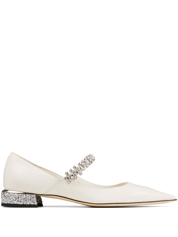 Jimmy Choo Bing Pump Glittered Flats