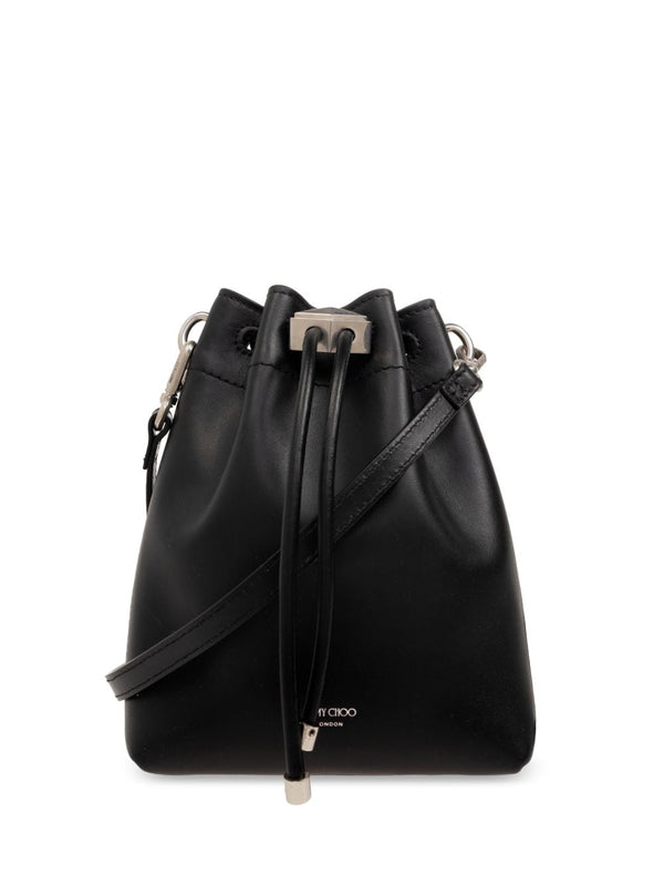 Jimmy Choo Bon Bon Metallic Leather Mini Bucket Bag