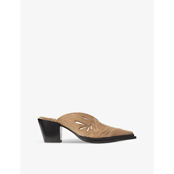 Jimmy Choo Cece patterned suede heeled mules