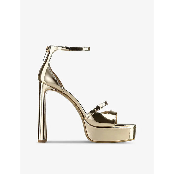 Jimmy Choo Claressa Platform 125 metallic-leather heeled sandals