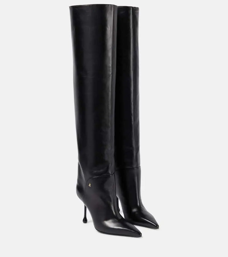 Jimmy Choo Cycas 95 leather over-the-knee boots