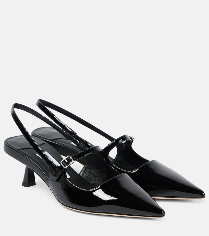 Jimmy Choo Didi 45 patent leather slingback pumps | LYBSTORE