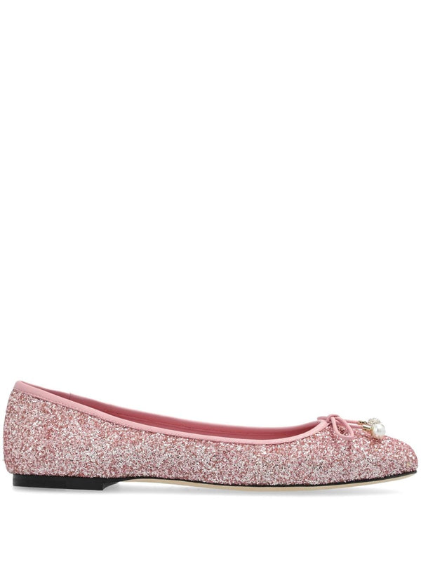 Jimmy Choo Elme Flat Glittered Ballets