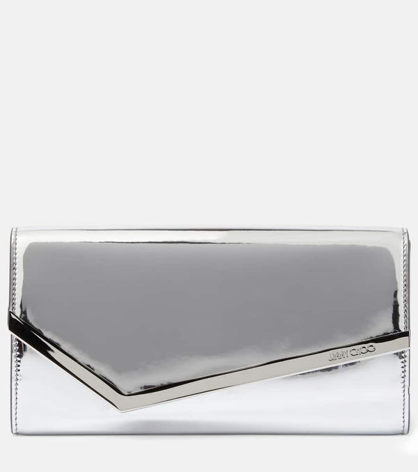 Jimmy Choo Emmie mirrored clutch