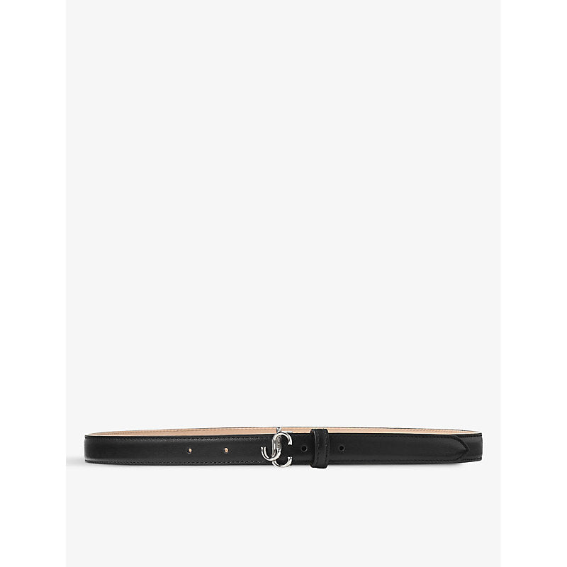 Jimmy Choo Helina brand-plaque mini leather belt | LYBSTORE