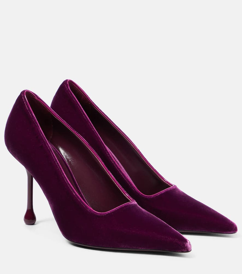 Jimmy Choo Ixia 95 velvet pumps