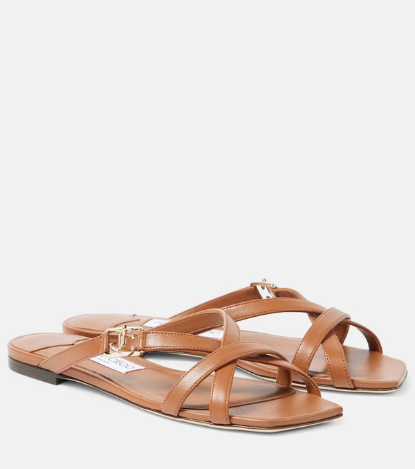 Jimmy Choo Jess leather sandals | LYBSTORE