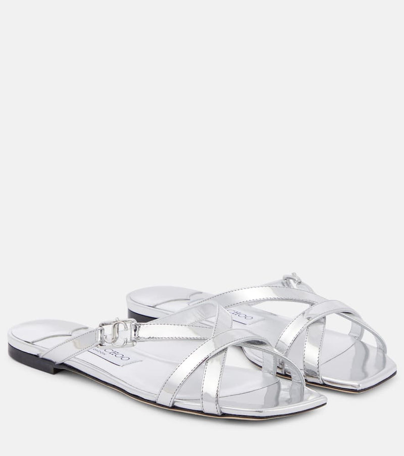 Jimmy Choo Jess metallic leather sandals