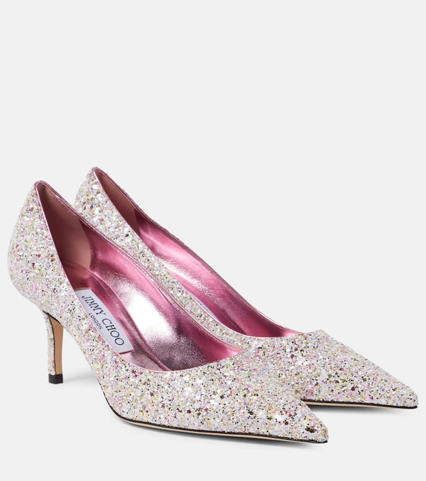 Jimmy Choo Love 65 glitter pumps