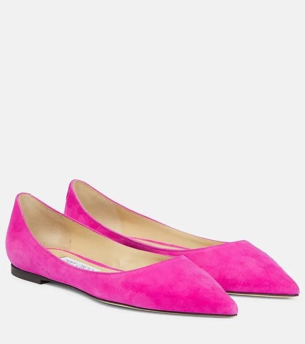 Jimmy Choo Love leather ballet flats | LYBSTORE