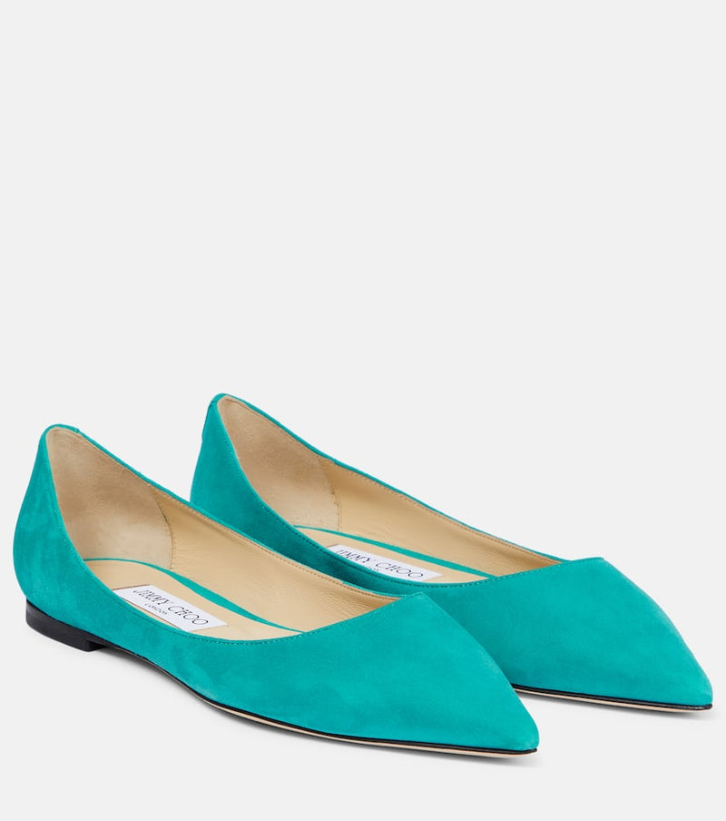 Jimmy Choo Love suede ballet flats