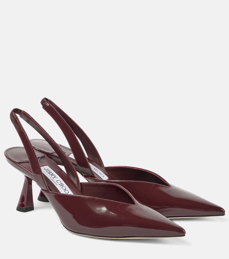 Jimmy Choo Maryanne 65 patent leather slingback pumps