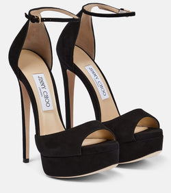 Jimmy Choo Max 150 suede platform sandals