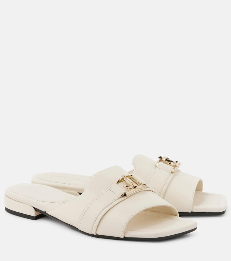 Jimmy Choo Nako leather slides