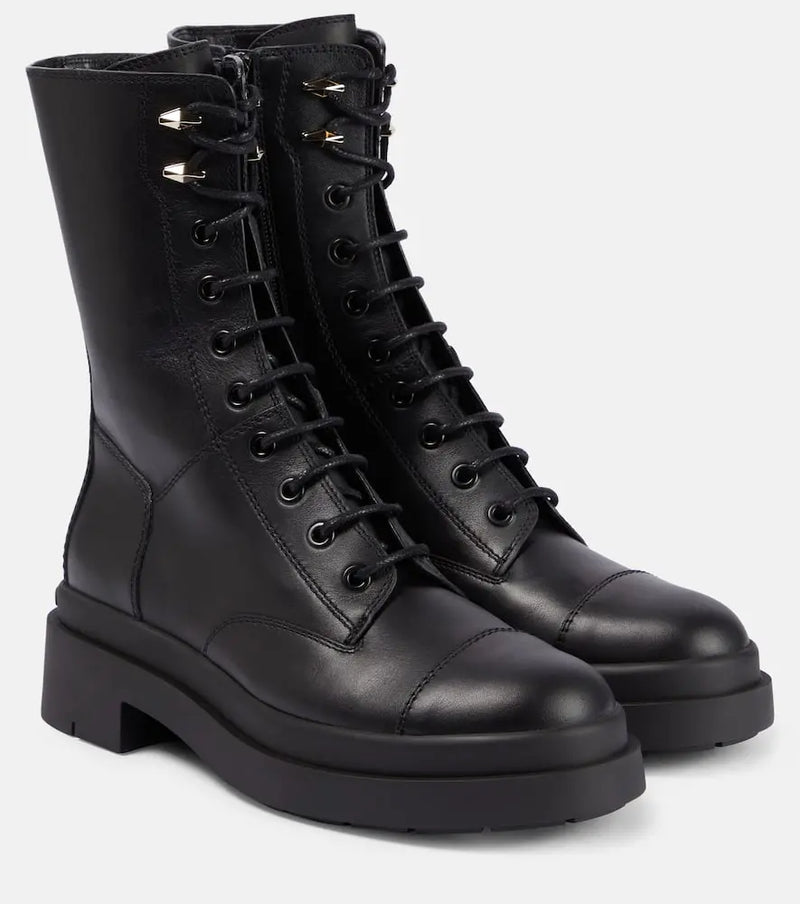 Jimmy Choo Nari leather mid-calf boots | LYBSTORE