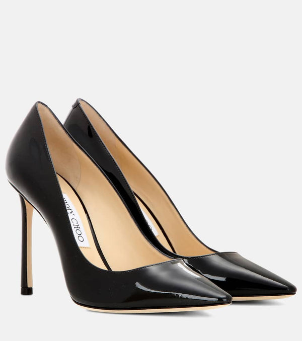 Jimmy Choo Romy 100 patent leather pumps | LYBSTORE