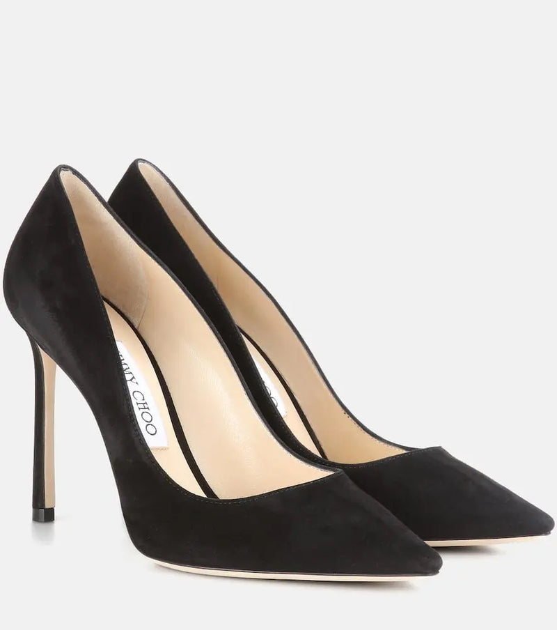 Jimmy Choo Romy 100 suede pumps | LYBSTORE