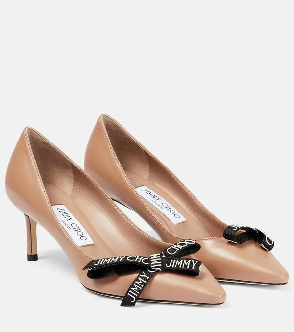 Jimmy Choo Romy 60 embellished leather pumps | LYBSTORE