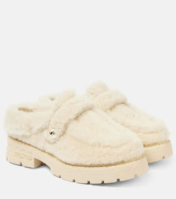 Jimmy Choo Shea shearling platform mules | LYBSTORE