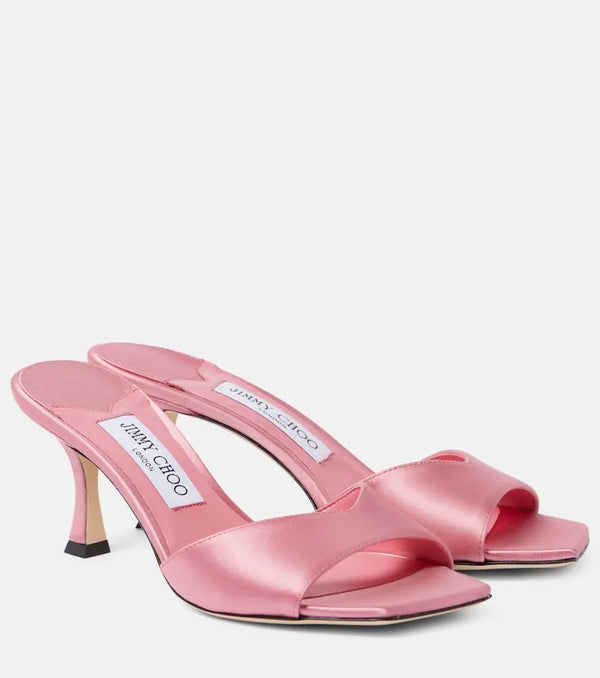 Jimmy Choo Skye 70 satin mules | LYBSTORE