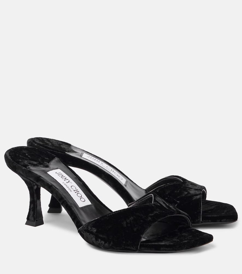 Jimmy Choo Skye 70 velvet mules