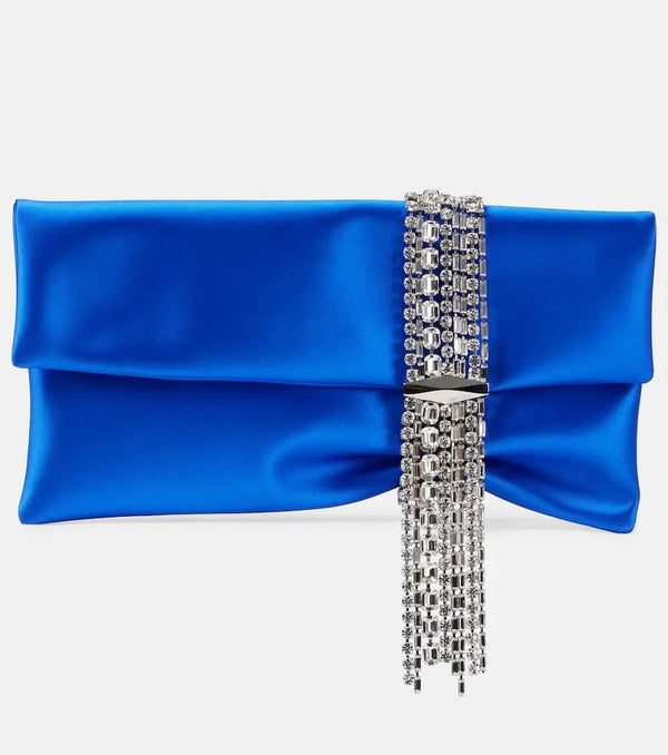 Jimmy Choo Zandra Small embellished satin clutch