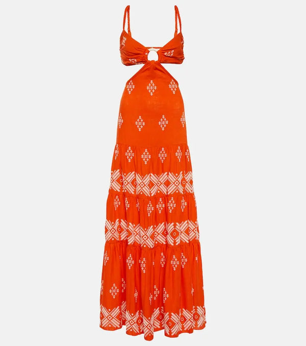 Johanna Ortiz Cotton maxi dress | LYBSTORE