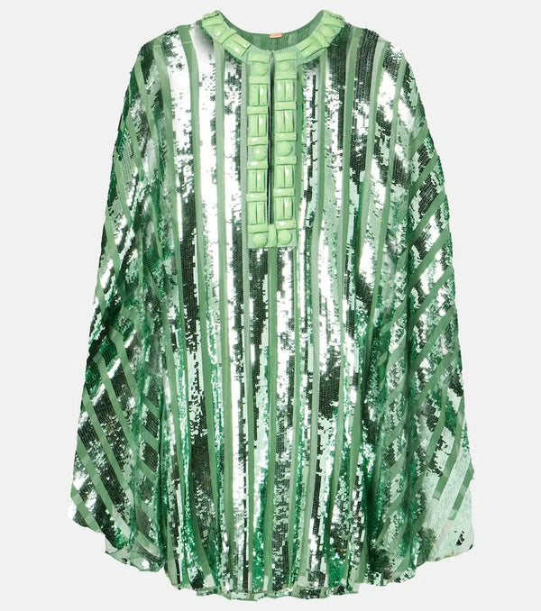 Johanna Ortiz Embellished sequined tunic | LYBSTORE