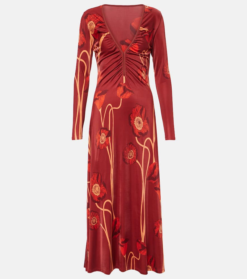 Johanna Ortiz Floral jersey maxi dress